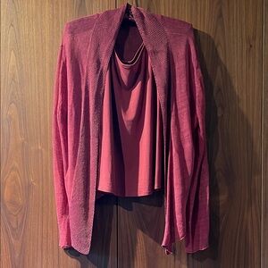 Eileen Fisher - silk sweater, tank set